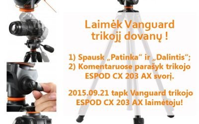 Laimėk Vanguard trikojį dovanų !